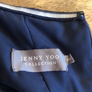 Jenny Yoo Dresses - Navy strapless chiffon floor length dress Jenny Yoo Dresses - Navy strapless chiffon floor length dress